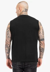 TAPOUT T-Shirt Alemada Schwarz/Hellblau/Blau