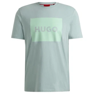 HUGO T-Shirt Herren T-Shirt - Dulive222 Hellblau/Türkis/Hellgrün/Grün/Dunkelgrün