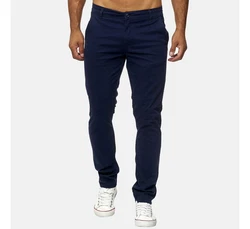 Elara Chinohose Slim Fit Dunkelblau