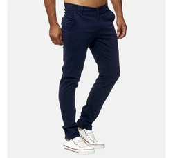 Elara Chinohose Slim Fit Dunkelblau