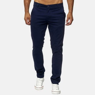 Elara Chinohose Slim Fit Dunkelblau