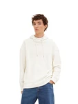 TOM TAILOR Sweatshirt Kapuzenpullover Weiß/Creme/Hellblau/Beige/Khaki