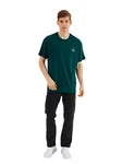 COMEOR Oversize-Shirt Herren T-Shirt Urban Streetwear Dunkelgrün/Grün/Türkis
