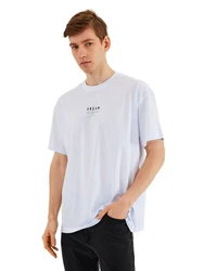 COMEOR Oversize-Shirt Herren T-Shirt Urban Streetwear Dunkelgrün/Grün/Khaki