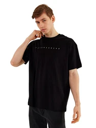 COMEOR Oversize-Shirt Herren T-Shirt Urban Streetwear Schwarz