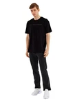 COMEOR Oversize-Shirt Herren T-Shirt Urban Streetwear Schwarz