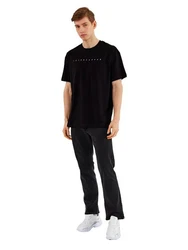 COMEOR Oversize-Shirt Herren T-Shirt Urban Streetwear Schwarz