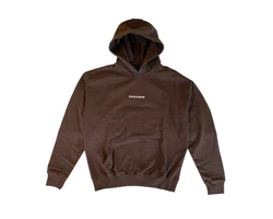Pegador Kapuzenpullover Colne Logo Braun/Grau/Dunkelbraun/Rot