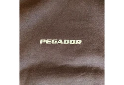 Pegador Kapuzenpullover Colne Logo Braun/Grau/Dunkelbraun/Rot