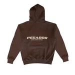 Pegador Kapuzenpullover Colne Logo Braun/Grau/Dunkelbraun/Rot
