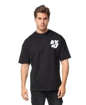 Denim House T-Shirt Oversized Fit mit besonderem Druck (E698) Schwarz (E698)