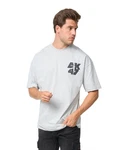 Denim House T-Shirt Oversized Fit mit besonderem Druck (E698) Grau (E698)