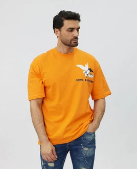 Denim House T-Shirt Lässiges Oversized T-Shirt mit besonderem Digitalprint Denim House T-Shirt Lässiges Oversized T-Shirt mit besonderem Digitalprint