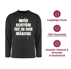 Shirtracer Rundhalsshirt Mein Kostüm ist in der Wäsche Konfetti Karneval & Fasching 