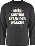 Shirtracer Rundhalsshirt Mein Kostüm ist in der Wäsche Konfetti Karneval & Fasching 