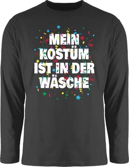 Shirtracer Rundhalsshirt Mein Kostüm ist in der Wäsche Konfetti Karneval & Fasching Shirtracer Rundhalsshirt Mein Kostüm ist in der Wäsche Konfetti Karneval & Fasching
