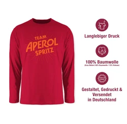 Shirtracer Rundhalsshirt Team Aperol Spritz Mdelsabend Spritztour Aperol Geschenk Karneval & Fasching 