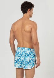 Just Like You Badeshorts Blau/Hellblau