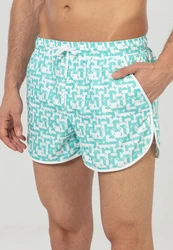 Just Like You Badeshorts Blau/Mintgrün/Grün/Türkis/Hellblau