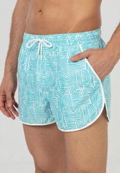Just Like You Badeshorts Blau/Hellblau