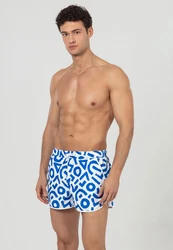 Just Like You Badeshorts Blau/Hellblau/Weiß