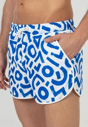 Just Like You Badeshorts Blau/Hellblau/Weiß