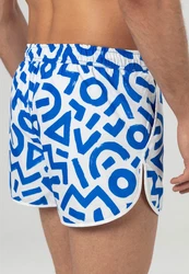 Just Like You Badeshorts Blau/Hellblau/Weiß
