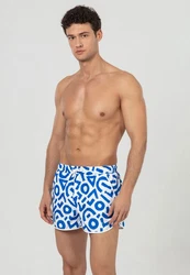 Just Like You Badeshorts Blau/Hellblau/Weiß