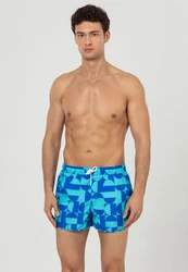 Just Like You Badeshorts Blau/Hellblau
