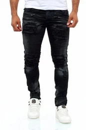 Slim-fit-Jeans im angesagten Destroyed-Look