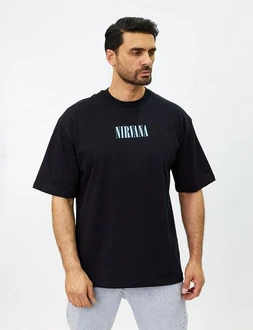 Denim House T-Shirt Oversized mit ausgefallenem Druck Loose Fit Denim House T-Shirt Oversized mit ausgefallenem Druck Loose Fit