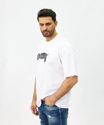 Denim House T-Shirt Oversized mit Rückenprint Weiß