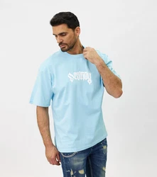 Denim House T-Shirt Oversized mit Rückenprint Blau