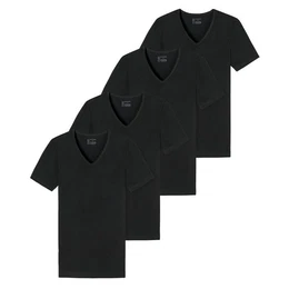 T-Shirt V-Ausschnitt, kurzarm, im 4er Pack