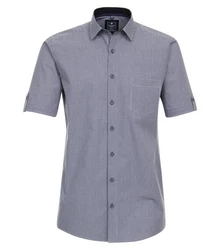 Redmond Kurzarmhemd Comfort Fit Dunkelblau/Grau/Blau/Hellblau