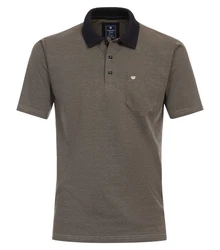Redmond Poloshirt uni nah Khaki/Dunkelgrün/Grau/Braun