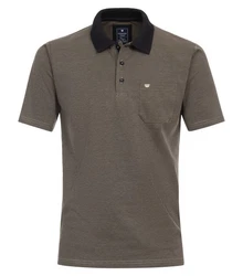 Redmond Poloshirt uni nah Khaki/Dunkelgrün/Grau/Braun