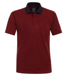 Redmond Poloshirt uni nah Bordeaux/Dunkelrot/Rot