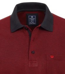 Redmond Poloshirt uni nah Bordeaux/Dunkelrot/Rot