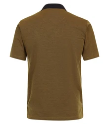 Redmond Poloshirt uni nah Khaki/Dunkelgrün/Braun