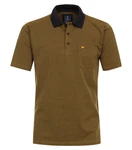 Redmond Poloshirt uni nah Khaki/Dunkelgrün/Braun