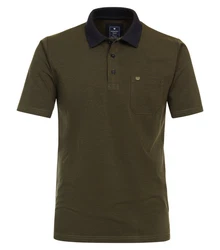 Redmond Poloshirt uni nah Dunkelgrün/Khaki