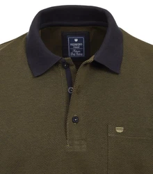 Redmond Poloshirt uni nah Dunkelgrün/Khaki