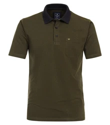 Redmond Poloshirt uni nah Dunkelgrün/Khaki
