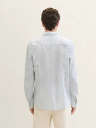TOM TAILOR Denim Hemd Weiß/Grau