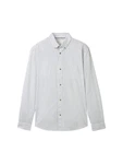 TOM TAILOR Denim Hemd Weiß/Grau