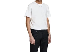 Jack & Jones T-Shirt JACBASIC CREW NECK TEE Weiß/Grau/Creme