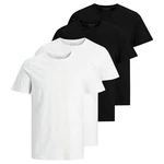 Jack & Jones T-Shirt JACBASIC CREW NECK TEE Weiß/Schwarz