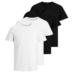 Jack & Jones T-Shirt JACBASIC CREW NECK TEE Weiß/Schwarz