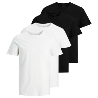 Jack & Jones T-Shirt JACBASIC CREW NECK TEE Weiß/Schwarz